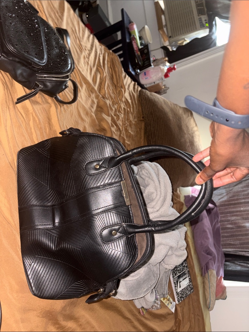 Classic Black Structured Handbag - Timeless Everyday Tote